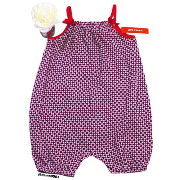 NWT Joe Fresh Girls Purple & Red Sleeveless Romper - Picture 2 of 9